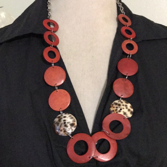 Jewelry - MULTI CIRCLE RED NECKLACE